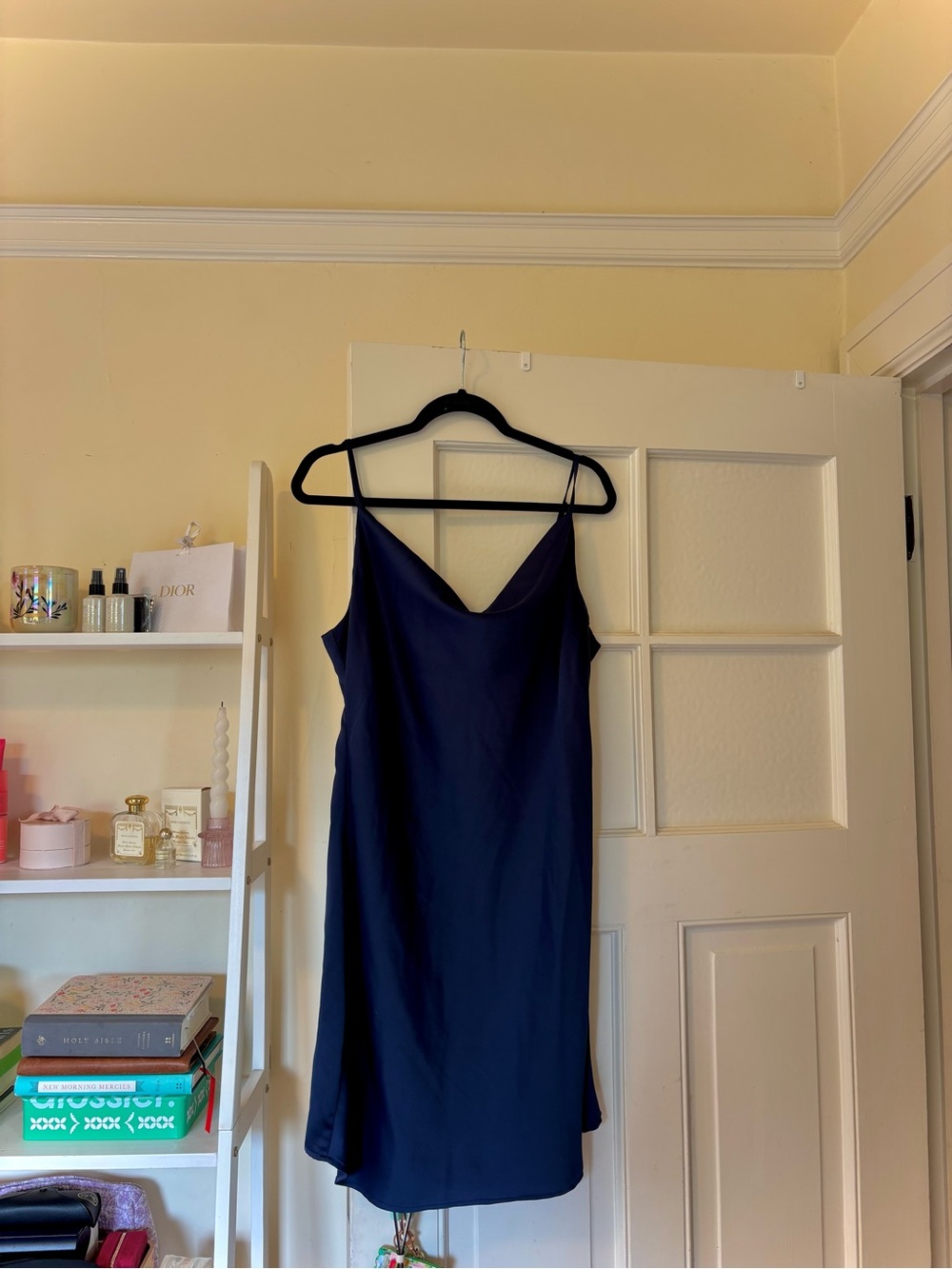Urban outfitters Navy Slip Dress with Spaghetti Straps